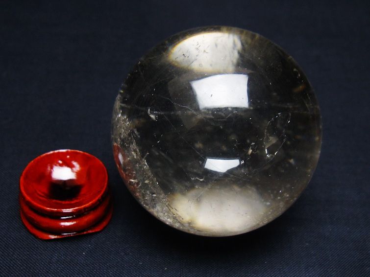 水晶 丸玉 53mm スフィア 置物 水晶玉 一点物 151-9086