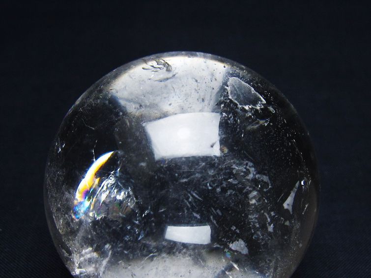 水晶 丸玉 52mm スフィア 置物 水晶玉 一点物 151-9088