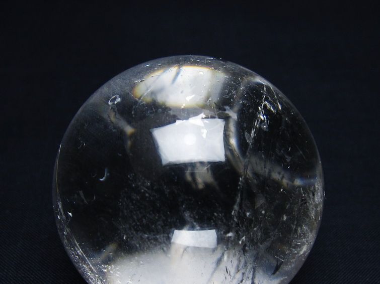 水晶 丸玉 51mm スフィア 置物 水晶玉 一点物 151-9090