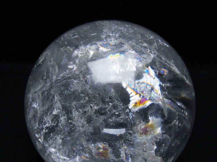 1.3Kg 水晶 丸玉 100mm スフィア 置物 水晶玉 一点物 151-9091 【sold out】