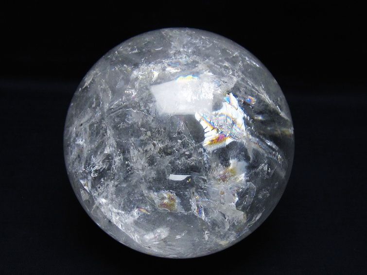 1.3Kg 水晶 丸玉 100mm スフィア 置物 水晶玉 一点物 151-9091 【sold out】