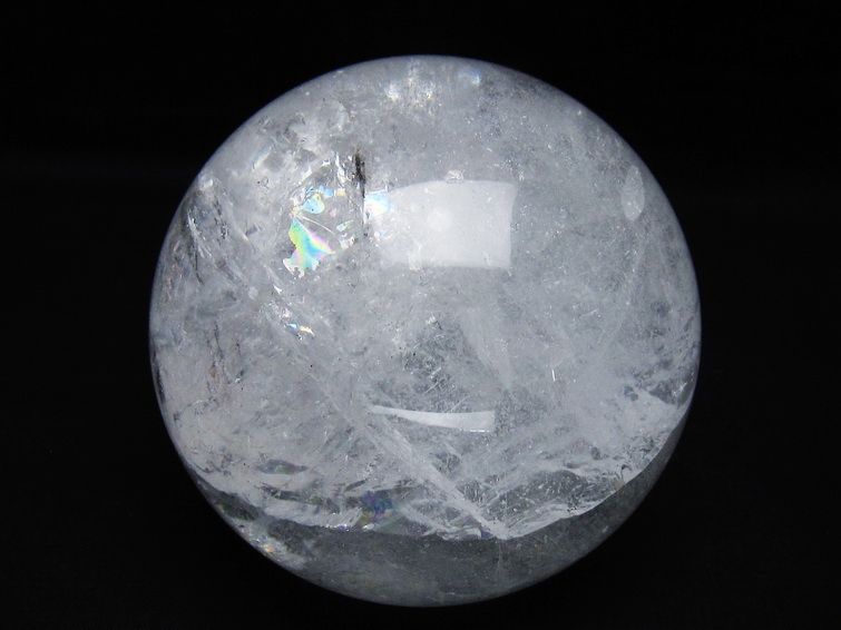 1.5Kg 水晶 丸玉 107mm スフィア 置物 水晶玉 一点物 151-9095 【sold out】
