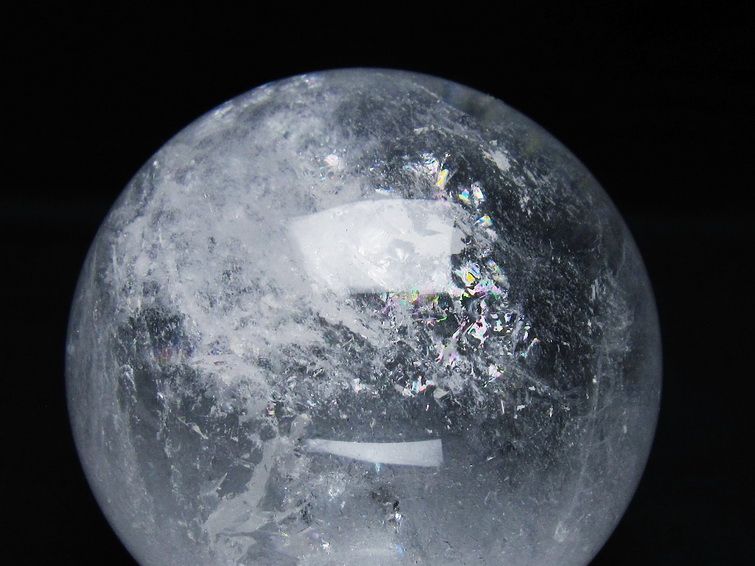 1.1Kg 水晶 丸玉 93mm スフィア 置物 水晶玉 一点物 151-9096 【sold out】