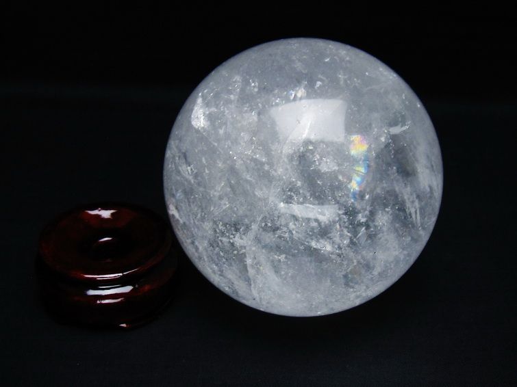 水晶 丸玉 87mm スフィア 置物 水晶玉 一点物 151-9097 【sold out】