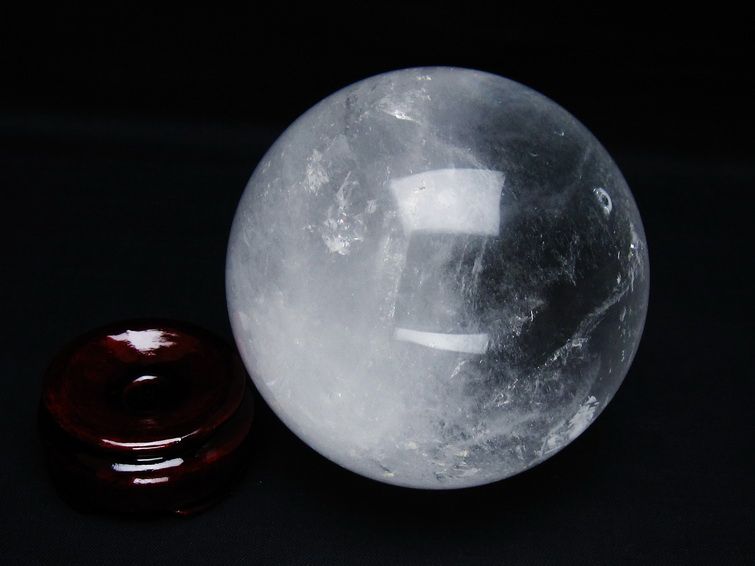 水晶 丸玉 87mm スフィア 置物 水晶玉 一点物 151-9100 【sold out】