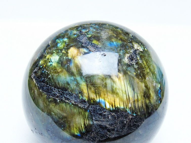 ラブラドライト 丸玉 75mm スフィア 一点物 151-9175 【sold out】