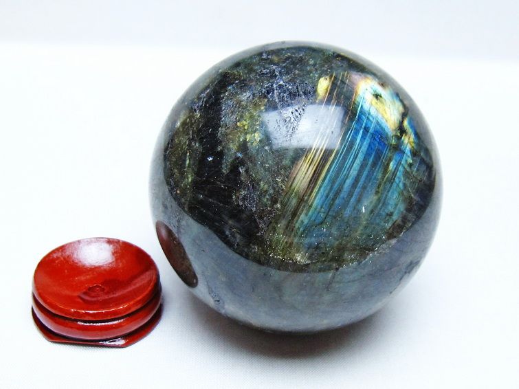 ラブラドライト 丸玉 75mm スフィア 一点物 151-9178 【sold out】