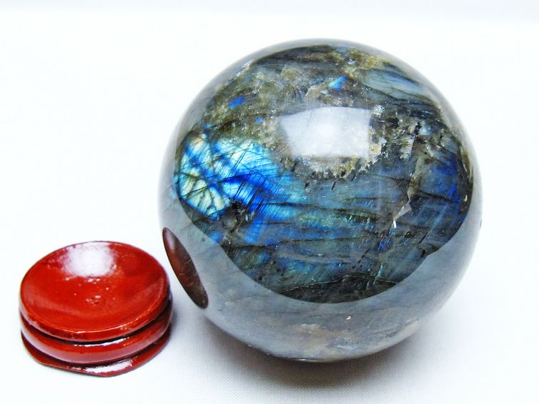 ラブラドライト 丸玉 69mm スフィア 一点物 151-9198 【sold out】