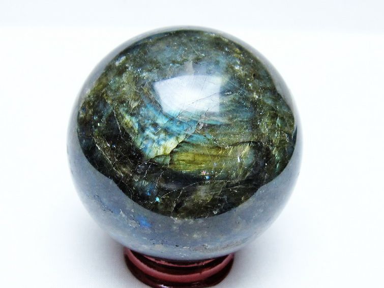 ラブラドライト 丸玉 66mm スフィア 一点物 151-9203