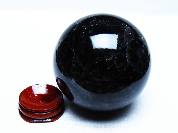 モリオン 黒水晶 丸玉 72mm スフィア 一点物 151-9223 [sold out]