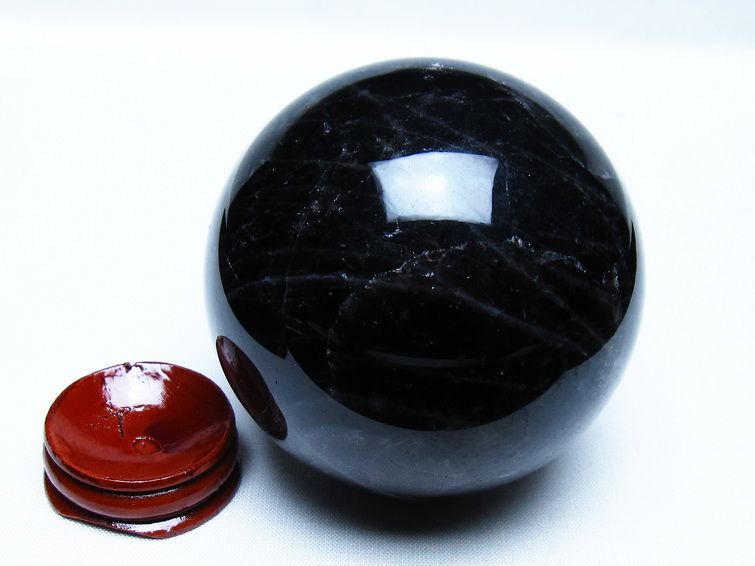 モリオン 黒水晶 丸玉 74mm スフィア 一点物 151-9228 [sold out]