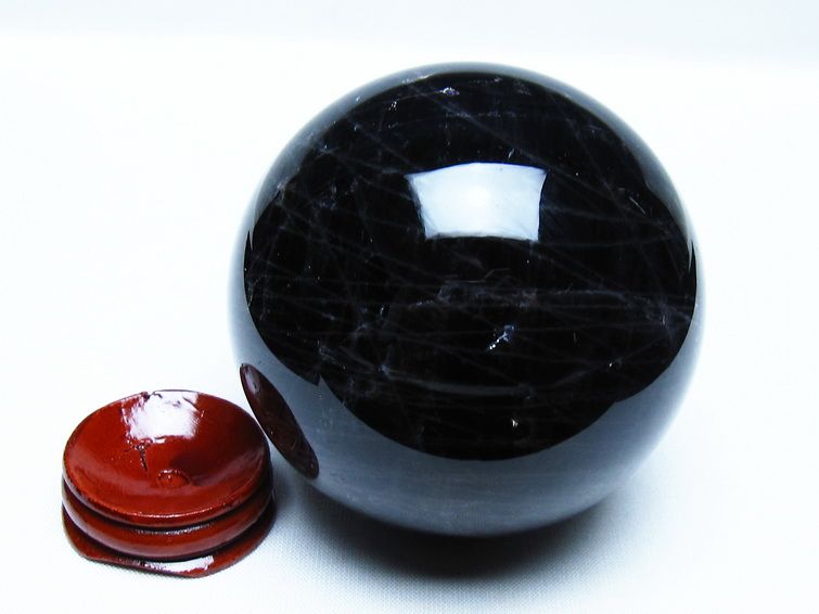 モリオン 黒水晶 丸玉 74mm スフィア 一点物 151-9230 [sold out]