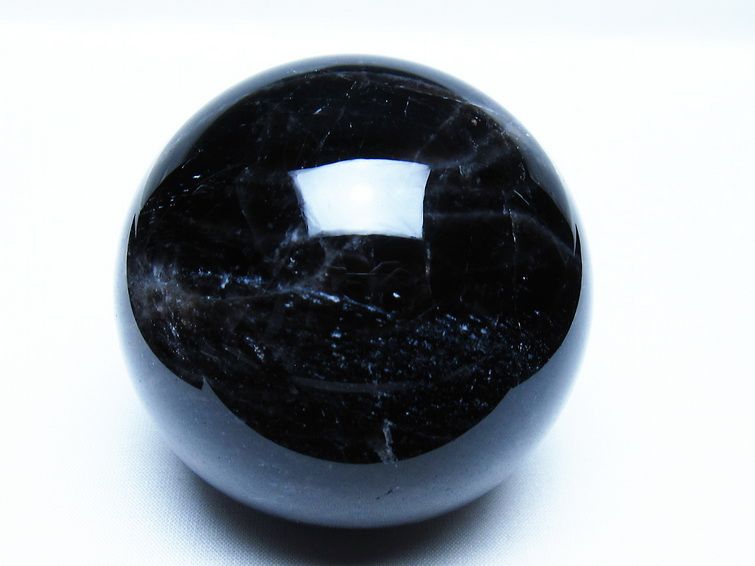 モリオン 黒水晶 丸玉 76mm スフィア 一点物 151-9234 【sold out】