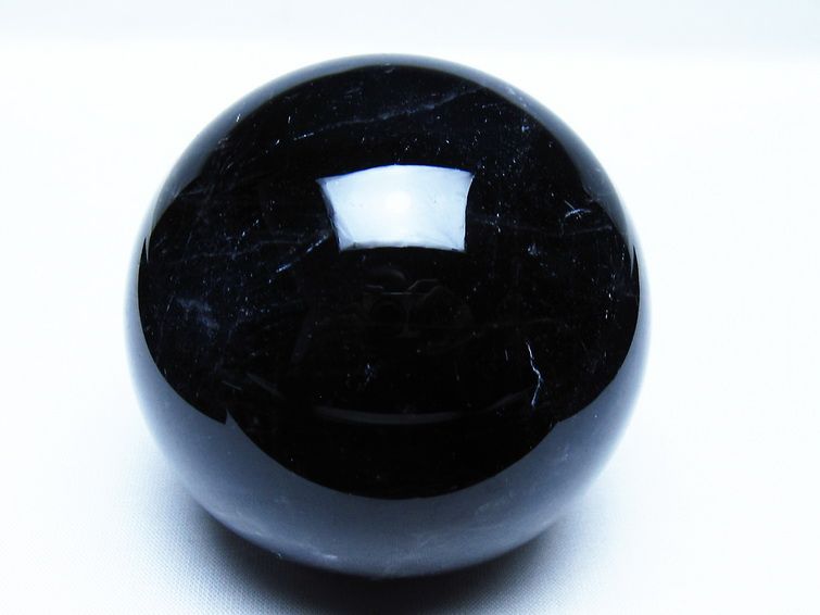 モリオン 黒水晶 丸玉 76mm スフィア 一点物 151-9235 [sold out]