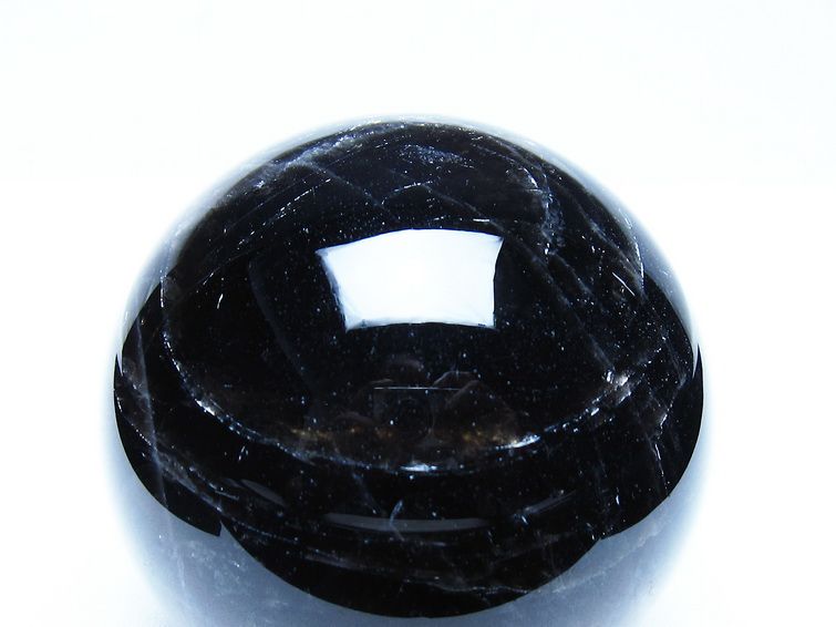 モリオン 黒水晶 丸玉 77mm スフィア 一点物 151-9237 【sold out】