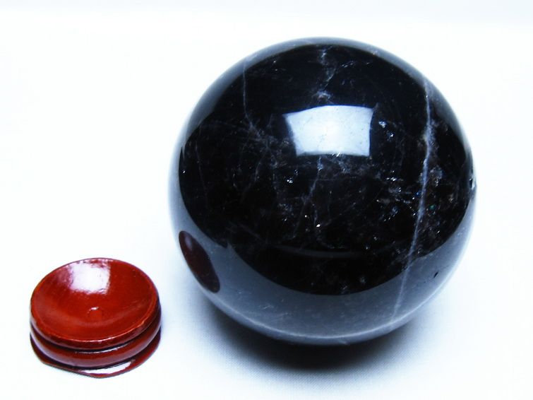 モリオン 黒水晶 丸玉 78mm スフィア 一点物 151-9240 【sold out】