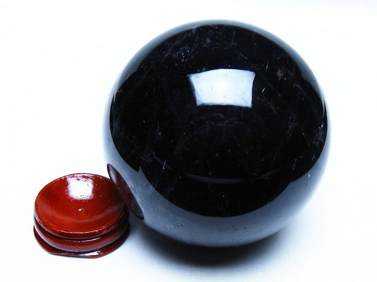 モリオン 黒水晶 丸玉 78mm スフィア 一点物 151-9241 [sold out]
