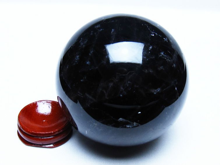 モリオン 黒水晶 丸玉 78mm スフィア 一点物 151-9242 [sold out