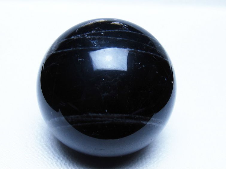 モリオン 黒水晶 丸玉 76mm スフィア 一点物 151-9244