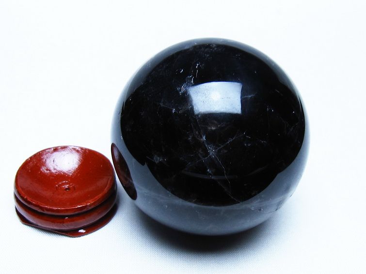 モリオン 黒水晶 丸玉 62mm スフィア 一点物 151-9253 [sold out