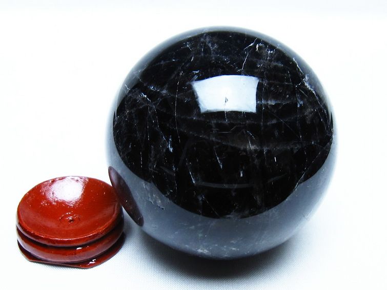 モリオン 黒水晶 丸玉 70mm スフィア 一点物 151-9261 【sold out】