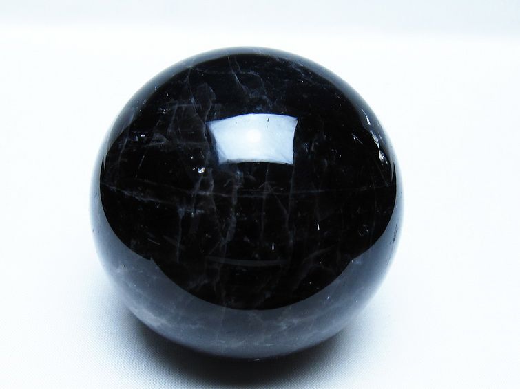 モリオン 黒水晶 丸玉 73mm スフィア 一点物 151-9263