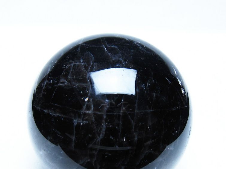 モリオン 黒水晶 丸玉 73mm スフィア 一点物 151-9263