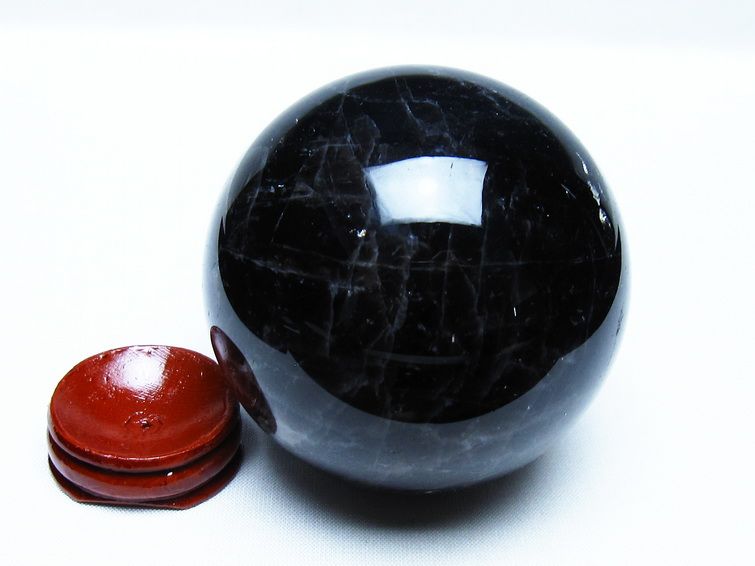 モリオン 黒水晶 丸玉 73mm スフィア 一点物 151-9263