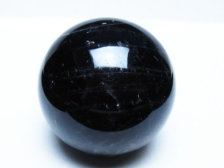 モリオン 黒水晶 丸玉 74mm スフィア 一点物 151-9264