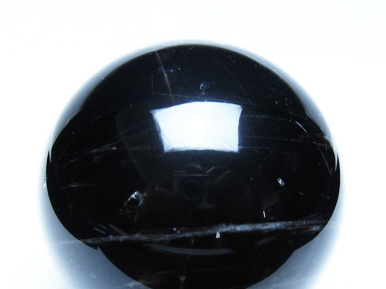 モリオン 黒水晶 丸玉 75mm スフィア 一点物 151-9265