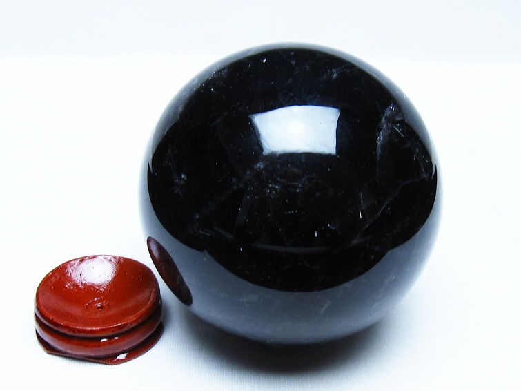 モリオン 黒水晶 丸玉 79mm スフィア 一点物 151-9267