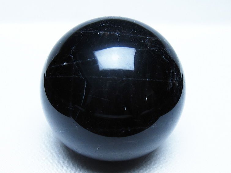 モリオン 黒水晶 丸玉 80mm スフィア 一点物 151-9268