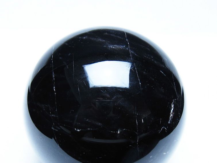 モリオン 黒水晶 丸玉 79mm スフィア 一点物 151-9269