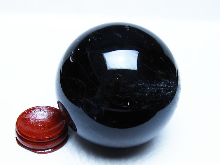 モリオン 黒水晶 丸玉 78mm スフィア 一点物 151-9270 【sold out】