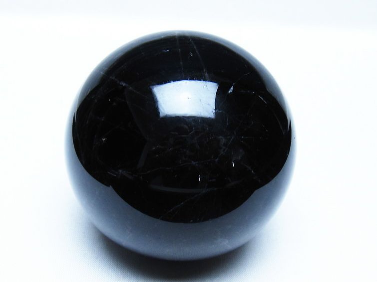 モリオン 黒水晶 丸玉 74mm スフィア 一点物 151-9272