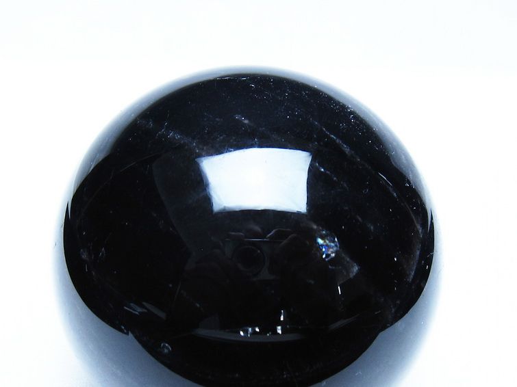 モリオン 黒水晶 丸玉 74mm スフィア 一点物 151-9274