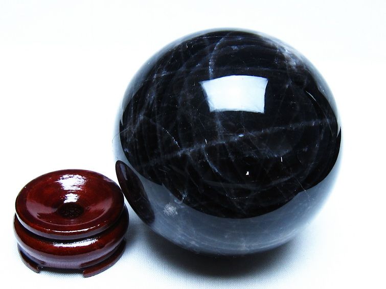 モリオン 黒水晶 丸玉 89mm スフィア 一点物 151-9288 [sold out]