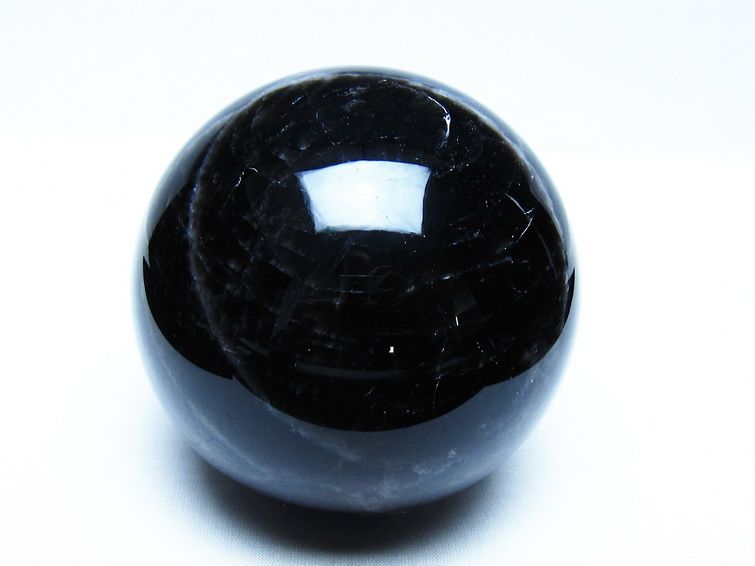1.1Kg モリオン 黒水晶 丸玉 91mm スフィア 一点物 151-9293 [sold out]