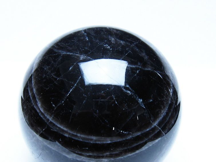 1.2Kg モリオン 黒水晶 丸玉 94mm スフィア 一点物 151-9296 【sold out】