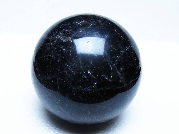 1.2Kg モリオン 黒水晶 丸玉 94mm スフィア 一点物 151-9297 [sold out]