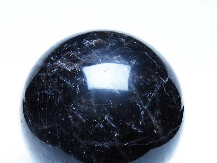 1.2Kg モリオン 黒水晶 丸玉 94mm スフィア 一点物 151-9297 [sold out]