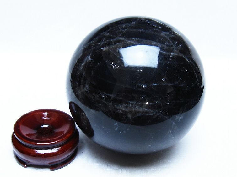 1.3Kg モリオン 黒水晶 丸玉 95mm スフィア 一点物 151-9304 【sold out】