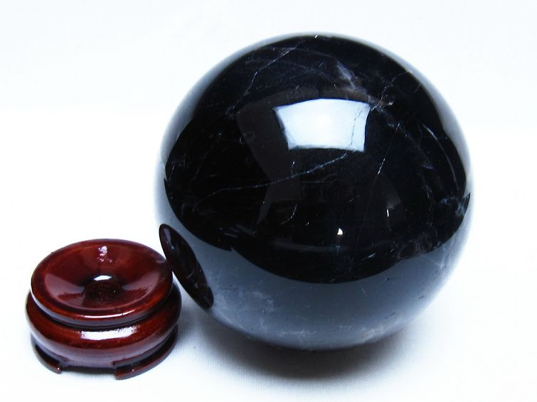 1.2Kg モリオン 黒水晶 丸玉 94mm スフィア 一点物 151-9305 【sold out】