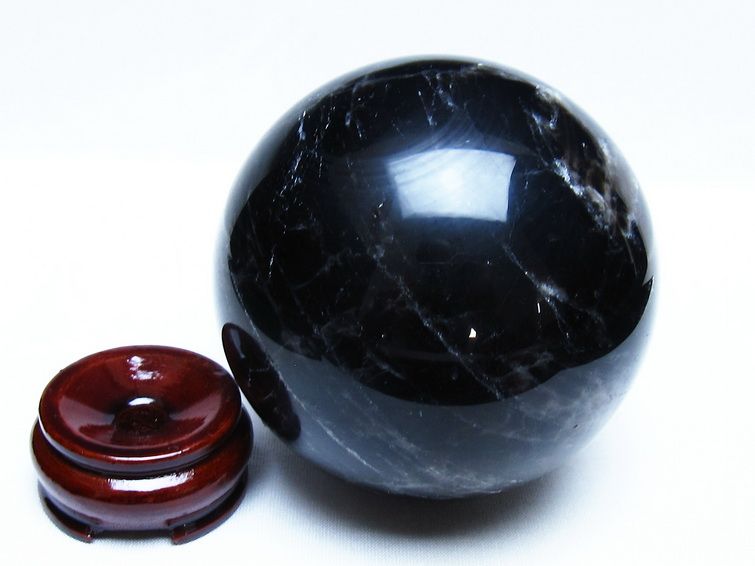 1.2Kg モリオン 黒水晶 丸玉 93mm スフィア 一点物 151-9307 【sold out】