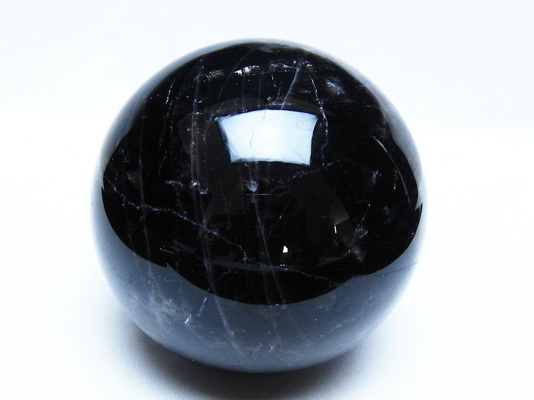 1.1Kg モリオン 黒水晶 丸玉 92mm スフィア 一点物 151-9308