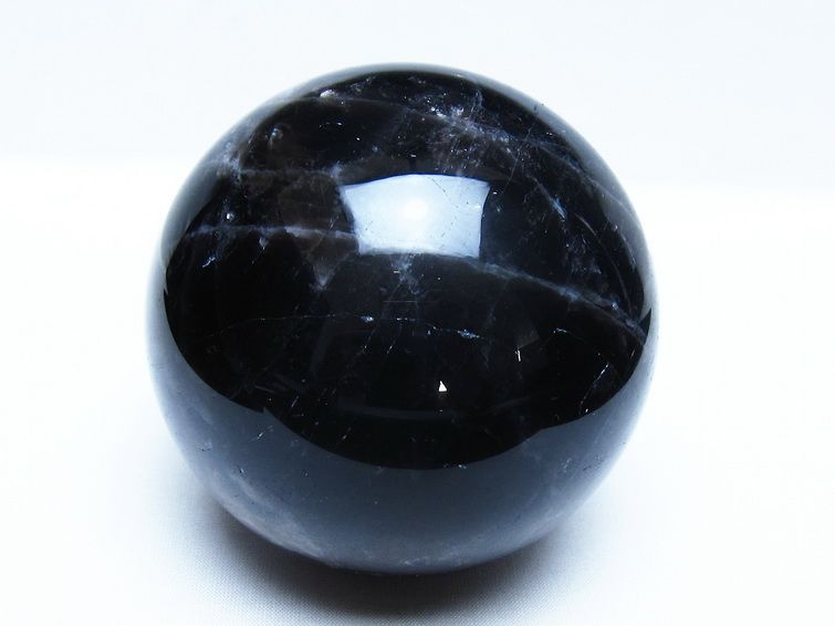 1.1Kg モリオン 黒水晶 丸玉 90mm スフィア 一点物 151-9309