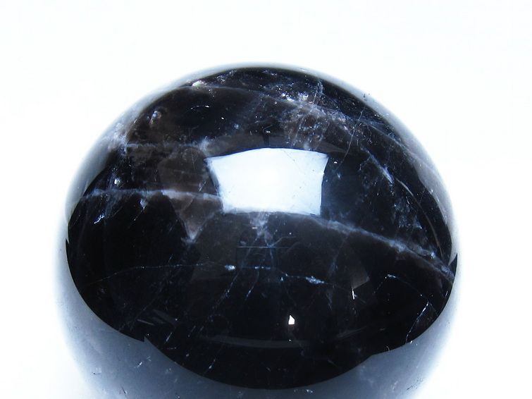 1.1Kg モリオン 黒水晶 丸玉 90mm スフィア 一点物 151-9309