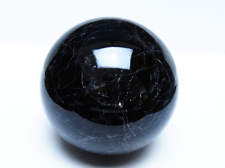 1Kg モリオン 黒水晶 丸玉 89mm スフィア 一点物 151-9310[sold out]