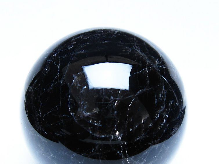 1Kg モリオン 黒水晶 丸玉 89mm スフィア 一点物 151-9310[sold out]