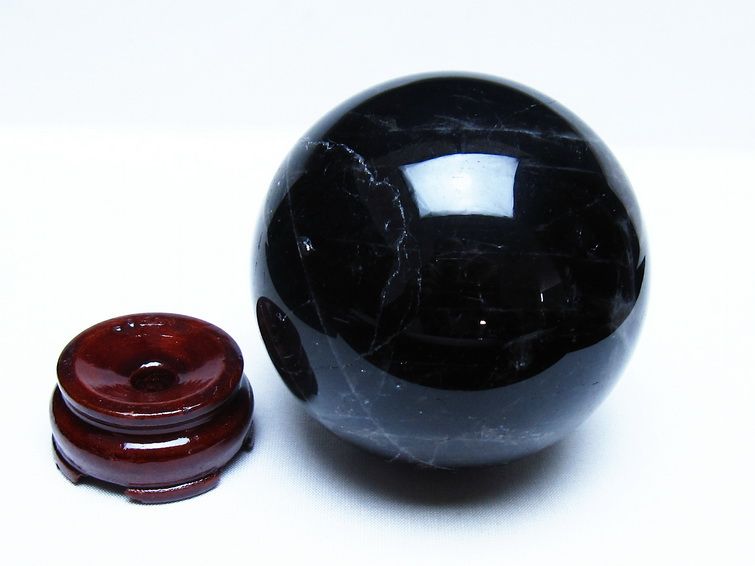モリオン 黒水晶 丸玉 88mm スフィア 一点物 151-9311 [sold out]